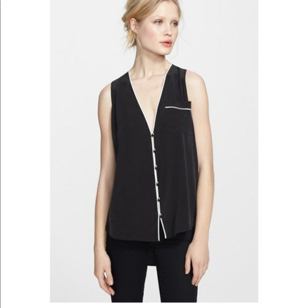 Rachel Zoe Sable Silk Blouse
